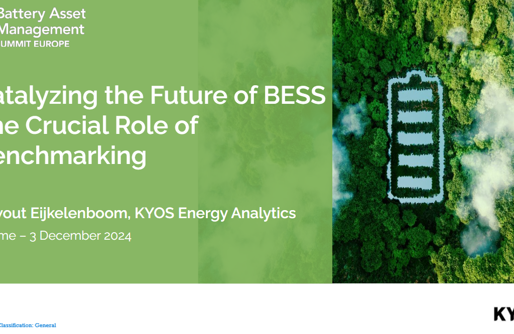 KYOS Energy Analytics​ - Catalyzing the Future of BESS The Crucial Role of Benchmarking ​